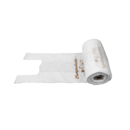 BOLSA CAMISETA COMPOSTABLE 40X50 R/250 UDS
