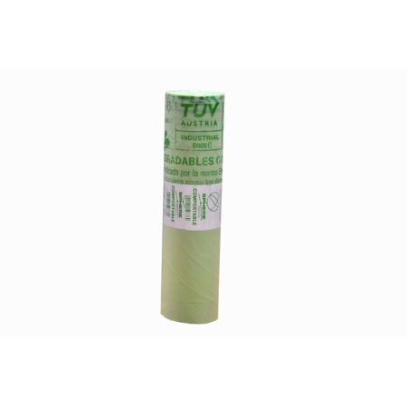 BOLSA BASURA BIO COMPOSTABLE VERDE CLARO 84X105