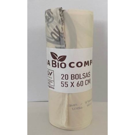 BOLSA BASURA BIO COMPOSTABLE 55X30 30L AUTOCIERRE
