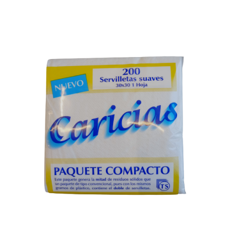SERVILLETA 30X30, 1CAPA, PAQUETE COMPACTO