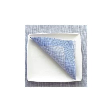 SERVILLETA 40X40 AIR LAID AZUL 1/4