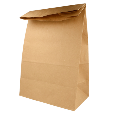 BOLSA PAPEL KRAFT SIN ASA 25+15X47CM