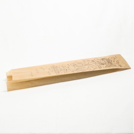BOLSA PAPEL BAGUETTE KRAFT 12+9X50
