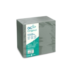 SERVILLETA 40X40 PUNTA PUNTA 2 CAPAS GRIS