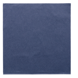 SERVILLETA ECOLABEL 2CAPAS 39X39, AZUL MARINO TISSUE, 18GR
