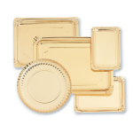 PLATO CARTON COLOR ORO 30CM