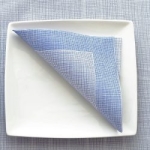 SERVILLETA 40X40 AIR LAID AZUL 1/4
