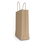 BOLSA PAPEL KRAFT CON ASA PLANA 18+8X24CM