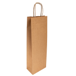 BOLSA KRAFT NATURAL SOS P/1 BOTELLA 14+8X40
