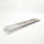BOLSA PAPEL BAGUETTE BLANCA 10+3X50